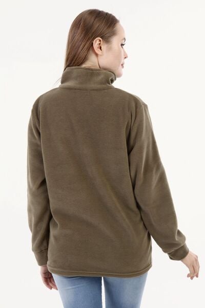 Likapa Fermuarlı Cepli Polar Mont SİYAH - XL