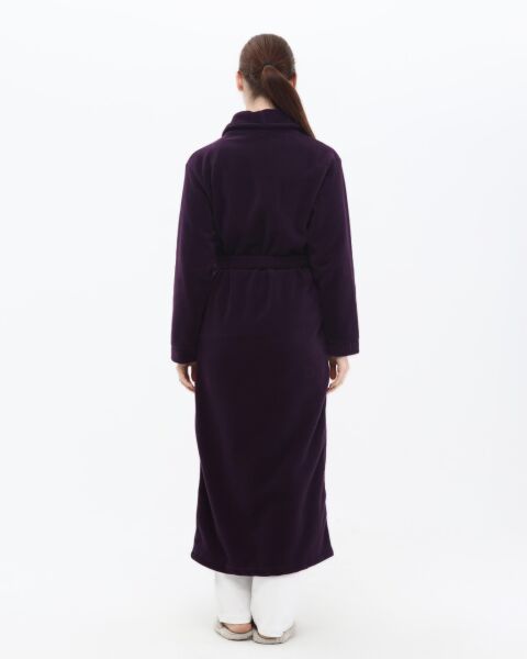 Likapa Uzun Şal Yaka Polar Sabahlık 226 2XL - Mor