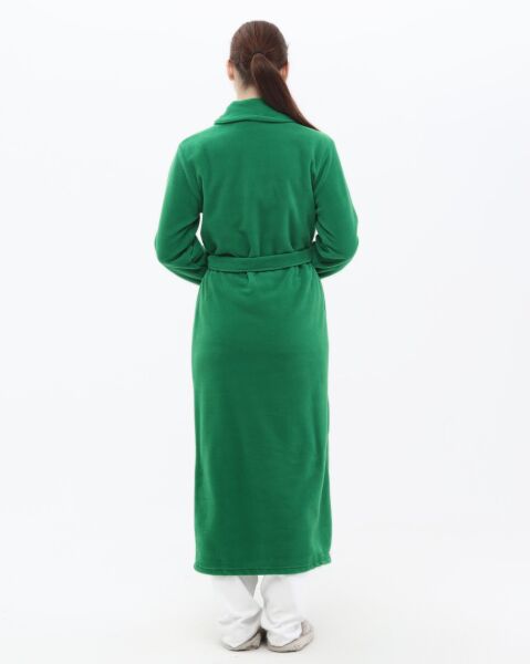 Likapa Uzun Şal Yaka Polar Sabahlık 226 XL - Açık Yeşil