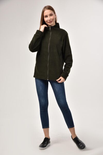 Likapa Fermuarlı Cepli Polar Mont Hakii - 3XL