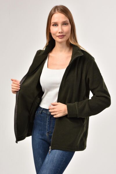 Likapa Fermuarlı Cepli Polar Mont Hakii - 3XL