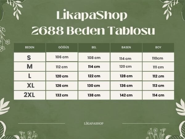 Likapa Yazlık Büyük Beden Viskon  V Yaka Kısa Kol Elbise 2688 MAVİ YAPRAK - 2XL