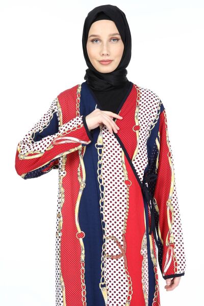 2001-01 Likapa Viskon Namaz Elbisesi SARI ZİNCİR DESEN - 2