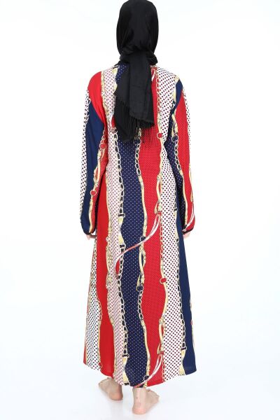 2001-01 Likapa Viskon Namaz Elbisesi SARI ZİNCİR DESEN - 2