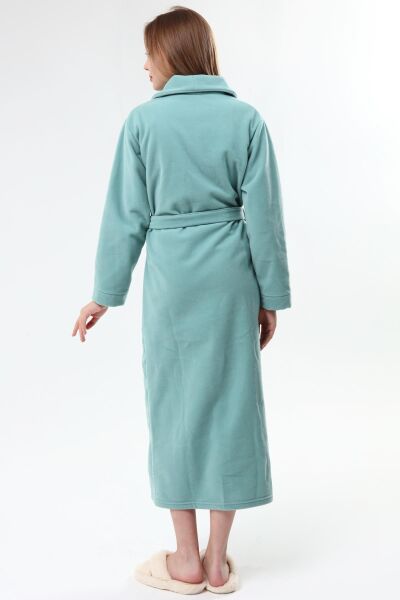 Likapa Uzun Şal Yaka Polar Sabahlık 226 Düz MİNT - XL