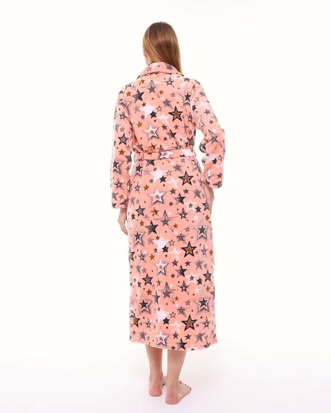 Likapa Uzun Şal Yaka Polar Sabahlık 226 2XL - SOMON GRİ BÜYÜK YILDIZ