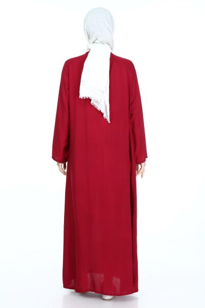 Tek Cepli Fermuarlı Viskon Namaz Elbisesi 2