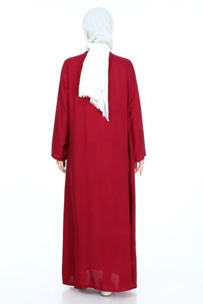 Tek Cepli Fermuarlı Viskon Namaz Elbisesi 3