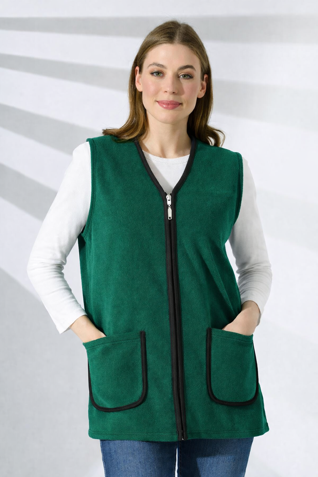 Likapa Polar Yelek Zümrüt Yeşil - 4XL