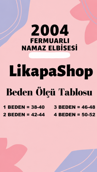 Tek Cepli Fermuarlı Viskon Namaz Elbisesi 3