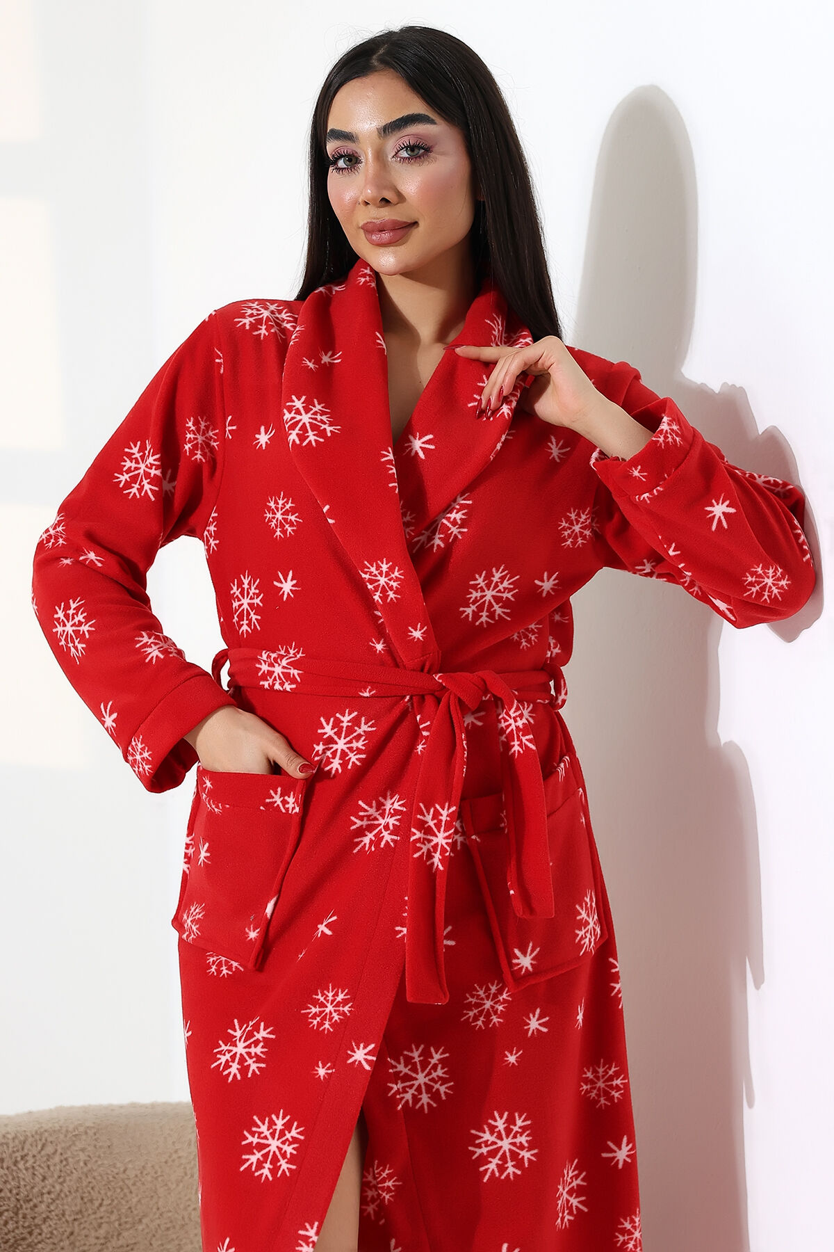 Likapa Uzun Şal Yaka Polar Sabahlık 226 XL