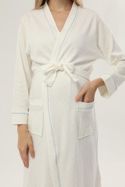 Likapa İnterlok Hamile Lohusa Uzun Kol Sabahlık 1356