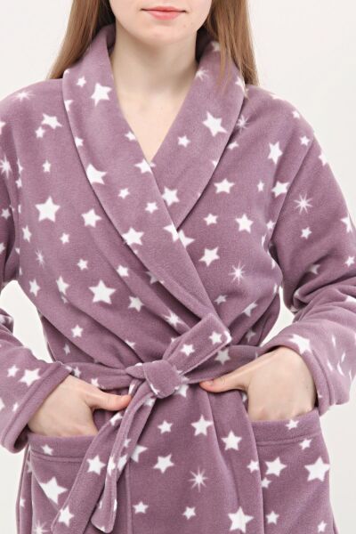236 POLAR KISA SABAHLIK Mor Yıldız - 2XL