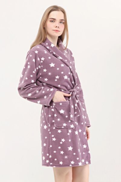 236 POLAR KISA SABAHLIK Mor Yıldız - 2XL