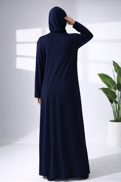 LİKAPASHOP Likralı Viskon Başörtülü Namaz Elbisesi 1874
