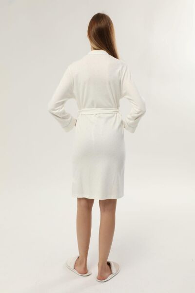 Likapa İnterlok Hamile Lohusa Uzun Kol Sabahlık 1356 MAVİ YILDIZ - M