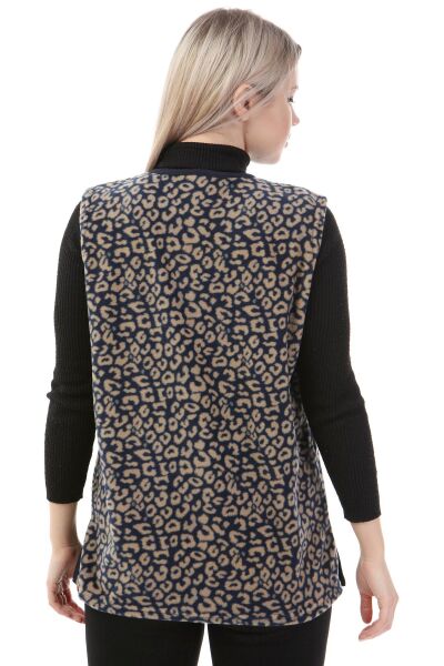 Likapa Polar Yelek 2XL - Gri Leopar