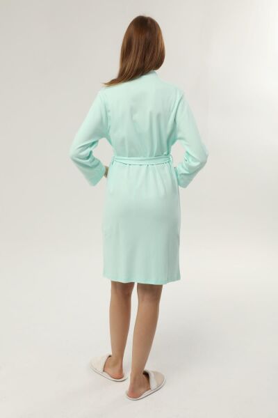 Likapa İnterlok Hamile Lohusa Uzun Kol Sabahlık 1356 Mint - L