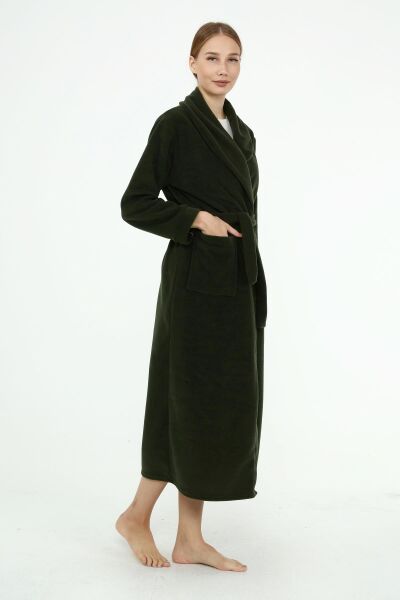 Likapa Uzun Şal Yaka Polar Sabahlık 226 HAKİ - M