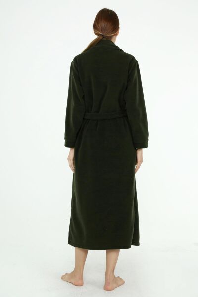 Likapa Uzun Şal Yaka Polar Sabahlık 226 HAKİ - 2XL