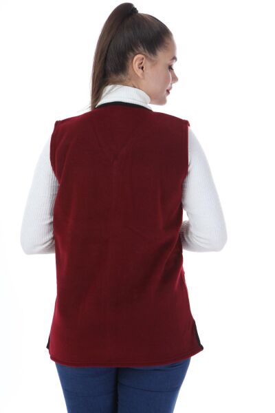 Likapa Polar Yelek Bordo - 4XL