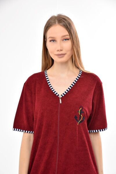 3104 Likapa Fermuarlı Havlu Elbise