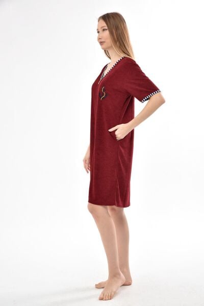 3104 Likapa Fermuarlı Havlu Elbise