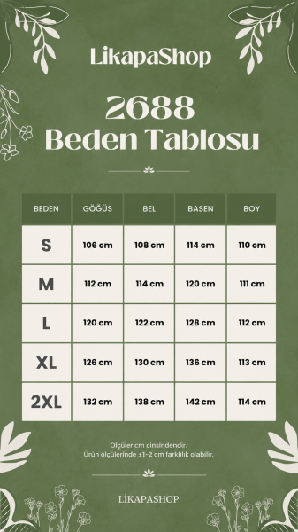 Likapa Yazlık Büyük Beden Viskon  V Yaka Kısa Kol Elbise 2688 S - Ekru Şal Desen