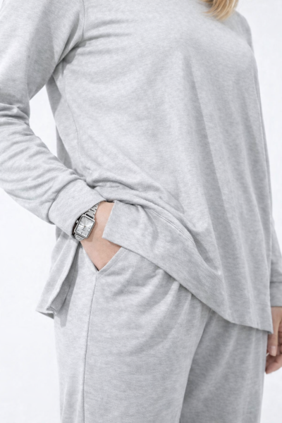 İki iplik Kumaş Bisiklet Yaka Eşofman Takımı 550 2XL