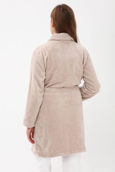 Yumuşak Dokulu Polar Sabahlık 236 2XL - VİZON