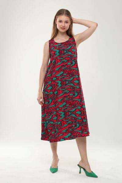 KIRMIZI YEŞİL  EBRULİ